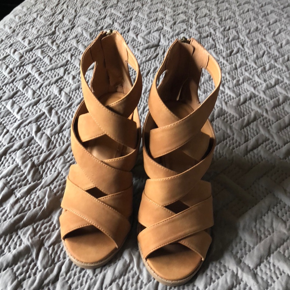 Brand new block heeled sandals